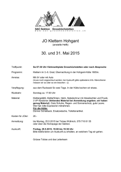 Klettern Hefti Hohgant - SAC Sektion Grossh&ouml;chstetten