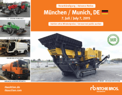 München / Munich, DE - Ritchie Bros. Auctioneers
