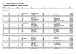 Halbmarathon - TSV Neuenstadt