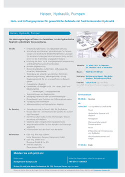 Heizen, Hydraulik, Pumpen