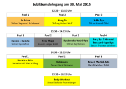Zeitplan 30.05.15 - Mushin Martial Arts Union