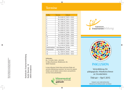 INKLUSION - Katholische Erwachsenenbildung