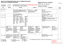 INSTITUT F&Uuml;R BERUFSP&Auml;DAGOGIK UND ALLGEMEINE