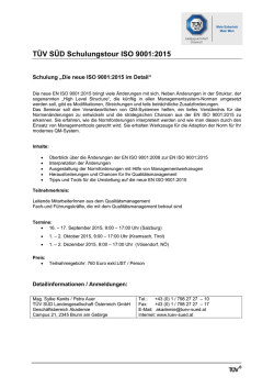PDF 127 kB - TÜV SÜD in Österreich