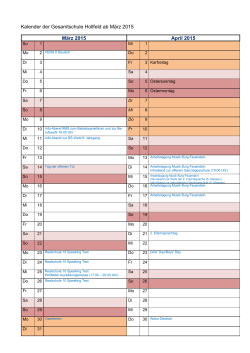 GSH-Kalender-M&auml;rz-Juli-2015 - Staatliche Gesamtschule Hollfeld