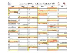 Kalender 2015 - CVJM Burbach