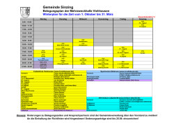 Belegungsplan Viehhausen Winter 2014-2015