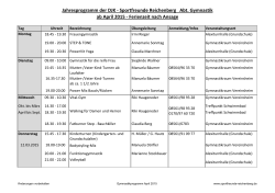 Gymnastikplan - DJK SF Reichenberg