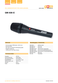 GM-939-E - G+M Elektronik AG