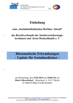 Einladung und Programm