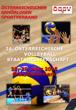 24. ÖSTM Volleyball - Österreichischer Gehörlosen Sportverband