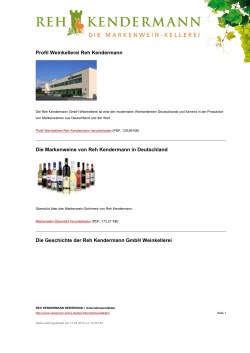 Profil Weinkellerei Reh Kendermann Die Markenweine von Reh