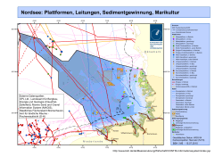 Nordsee: Plattformen, Leitungen, Sedimentgewinnung