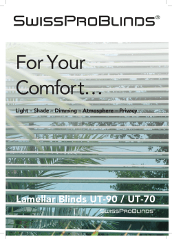 Lamellar Blinds UT-90 / UT-70