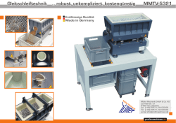 Gleitschleiftechnik robust, unkompliziert, kosteng&uuml;nstig
