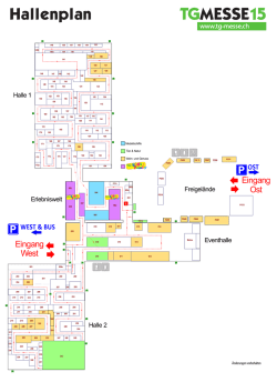 Hallenplan TG-Messe 2015 - Thurgauer Frühjahrsmesse in Frauenfeld