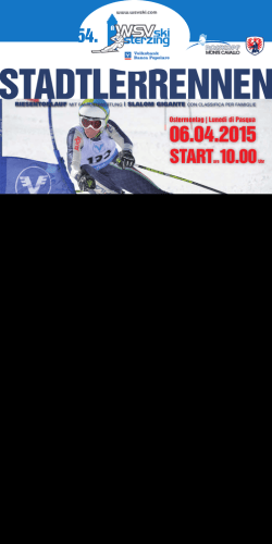 Plakat - WSV Ski Sterzing Ski Amateursportverein Wipptal