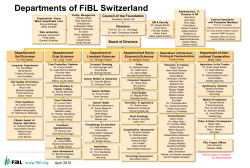 Organization chart - Departments of FiBL Switzerland