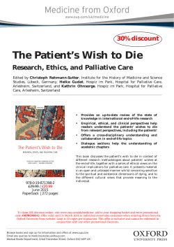 The Patient`s Wish to Die