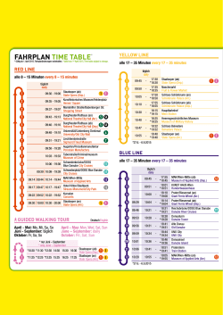 FAHRPLAN TIME TABLE*