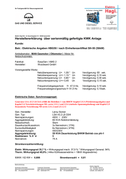 Herstellererkl&auml;rung &uuml;ber serienm&auml;&szlig;ig gefertigte KWK - biogas-hagl