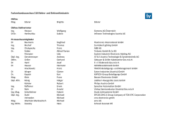 Industrieliste FV Elektro- und Elektronikindustrie