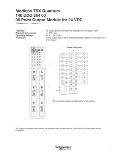 Modicon TSX Quantum 140 DDO 364 00 96 Point Output Module for