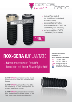 OKTAGON ® ROX-CERA Implantate - DENTAL