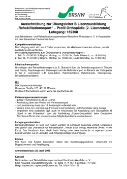 Ausschreibung - Deutscher Tischtennisbund DTTB