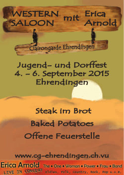 Flyer Dorffest 2015 Clairongarde