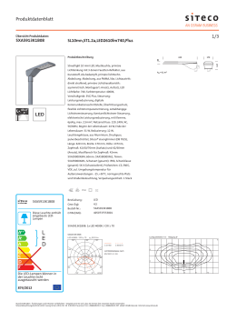 Datenblatt (PDF, ausführlich) - Siteco Beleuchtungstechnik GmbH
