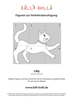 Figuren zur Verkehrsberuhigung: Lilly (Blickrichtung Rechts)