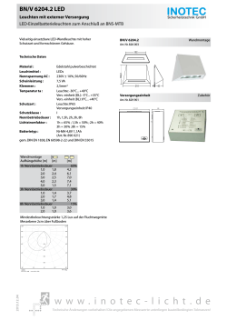 Datenblatt LED SVB 1-8D - INOTEC Sicherheitstechnik GmbH