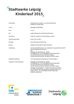 Stadtwerke Leipzig Kinderlauf 2015