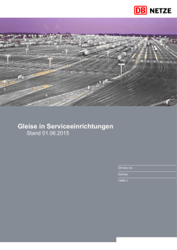 Gleise in Serviceeinrichtungen