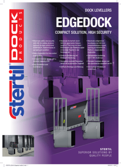 dock levellers compact solution, high security