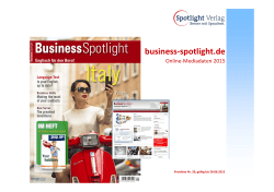 Business Spotlight Online Mediadaten 2015