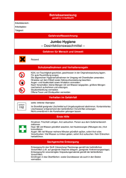 Jumbo Hygiene &ndash; Desinfektionswaschmittel &ndash;
