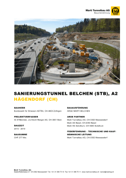 Sanierungstunnel Belchen (STB), A2