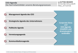 CEO-Agenda - Lintemeier Stakeholder Relations