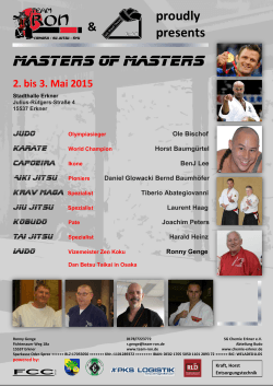 Masters of Masters 2. bis 3. Mai 2015
