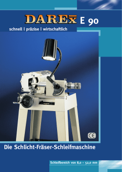 Die Schlicht-Fräser-Schleifmaschine - INNOVA