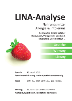 LINA-Analyse LINA-Ana - Apotheke zum Eichkogel