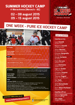 ONE WEEK - PURE ICE HOCKEY CAMP