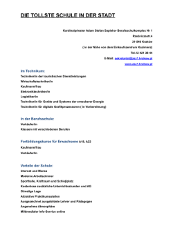 DIE TOLLSTE SCHULE IN DER STADT
