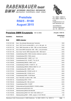 Preisliste R50/5 - R100 Juni 2015