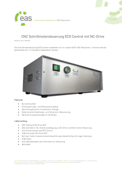 CNC Schrittmotorsteuerung ECO Control mit NC-Drive