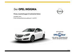 Insignia Preisliste