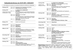 Gottesdienstordnung vom 16.05.2015