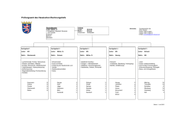 Organisationsplan Prüfungsamt